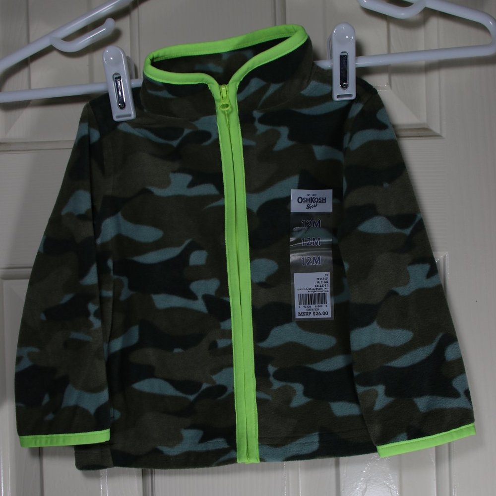 OshKosh toddlers Full Zip-up Fleece Cozi